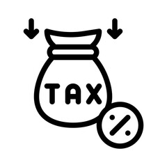 percentage line icon