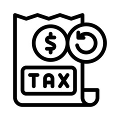 tax return line icon