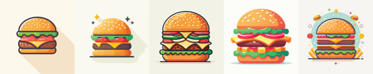Vector of a burger