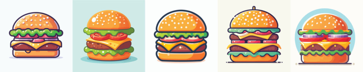 Vector of a burger