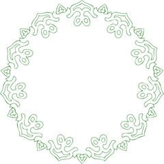 Beautiful flower art and mandala vector design