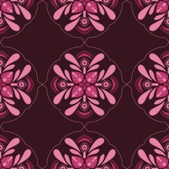 seamless floral pattern ,pink ,background, wallpaper ,interior, decor 