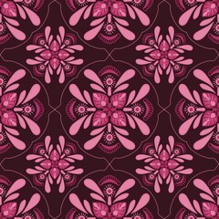 seamless floral pattern , pink , flower, background, wallpaper ,bloom ,decor, interior 