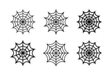Abstract Cobweb Pattern Vector Clean Lines Style