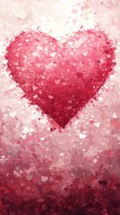 Obraz premium Abstract Love Heart Illustration