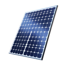 Detailed  illustration  of  a  contemporary  solar  panel  positioned  at  an  angle,  showing  the  gridded  structure  and  supporting  frame.