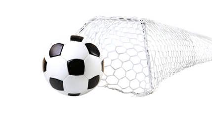 Soccer Goal on White Background for Sports Enthusiasts