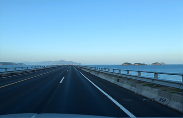 Scenic Ocean Highway at Dusk