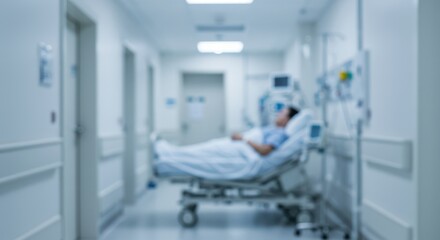 Obraz premium Doctor, Hospital Background and Health Sector Visual.