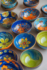 colorful ceramic plates
