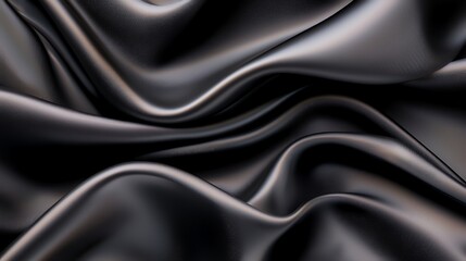 Obraz premium Black Silk Fabric