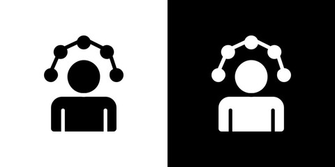 Skillsfor banner and packaging design. Vector illustration icon flat vectors set. black and white