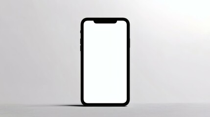 Modern Smartphone Mockup on a Light Gray Background