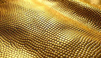 Luxurious shimmering golden serpentine textile hyper-realistic  rendering, 8k. with white shades