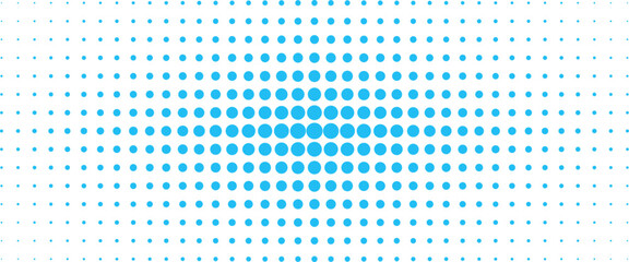 Vector abstract blue halftone grid geometric technology pattern design