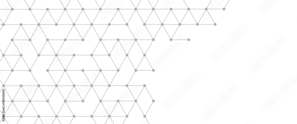 Poster vector digital line shape pattern for banner or website header template