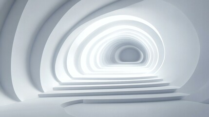 Obraz premium Abstract Futuristic Architectural Pathway