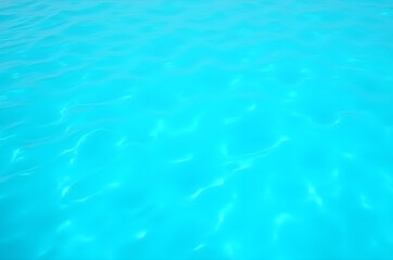 Obraz premium Blue Pool Illustration A sparkling pool stretches towards a modern house, bathed in warm sunlight,generative ai