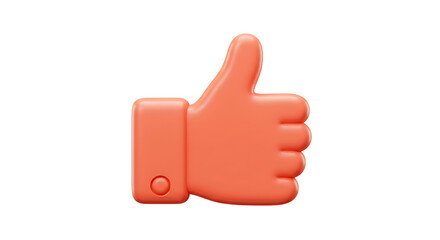 Thumbs Up Sign Orange