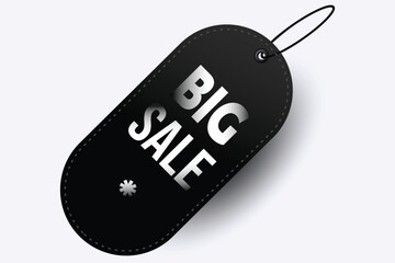 Black Friday Sale Tag for Exclusive Deals And Unique Luxury Modern Black Theme Tag Design 