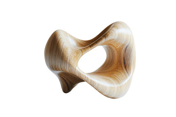 Naklejka premium a wooden sculpture of a heart shaped object