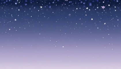A serene gradient of blue and lavender evokes a starry night sky with scattered shining stars.