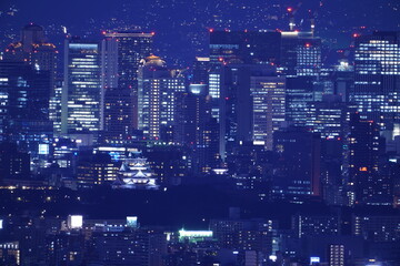 Fototapeta premium 大阪平野夜景