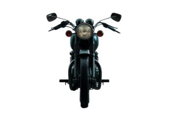 Classic motorcycle with a clear background for custom designs