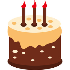 Illustration of Birthday Cake