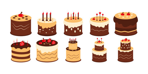 Illustration of Birthday Cake