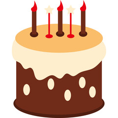 Illustration of Birthday Cake