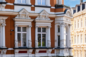 Obraz premium Straßenzug mit Altbauten aus der Gründerzeit in Wuppertal, Deutschland