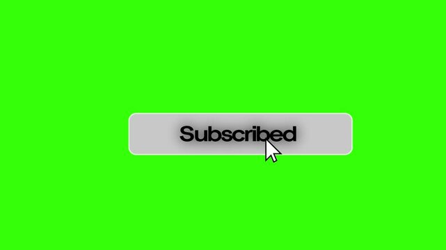 subscribe green screen animation