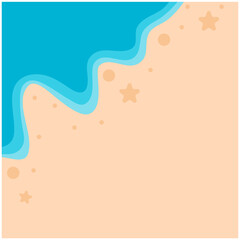 Beach Sand Background Illustration Set