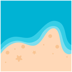 Beach Sand Background Illustration Set