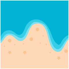 Beach Sand Background Illustration Set