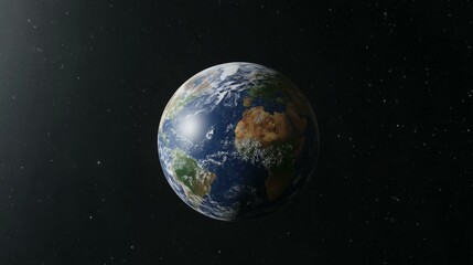 Fototapeta premium Earth from Space Detailed View