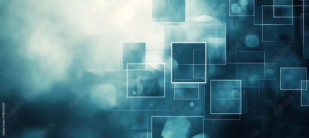 Poster abstract aesthetic soft monochrome squares background with smooth edges and harmonious minimal desig