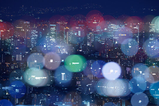 大阪平野夜景