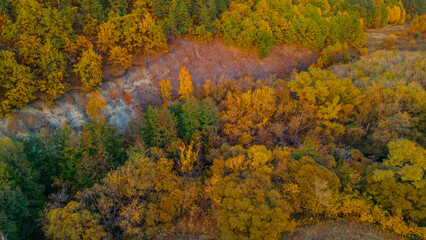 warm autumn in rural areas