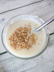 Maślanka z otrębami