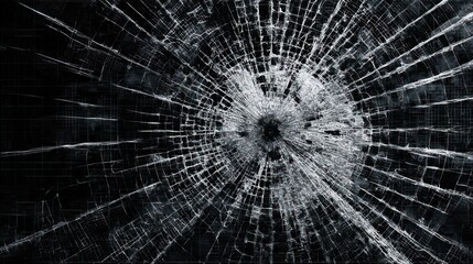 Fototapeta premium Shattered Glass: A Study in Fractured Surfaces