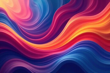 Obraz premium Abstract vibrant shapes morph and flow, creating a dynamic kinetic art effect , abstract, vibrant