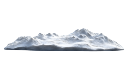 Snow Landscape on White Background for Winter Season Creative Designs