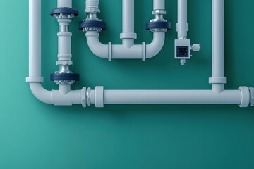 Innovative graphic layout for water distribution system advertising campaign