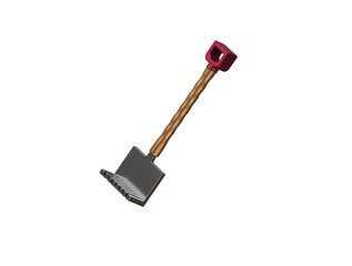 rake icon 3d illustration render