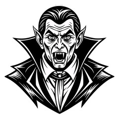 Tribal skull vector art shows a winged head with a tattoo, a gothic symbol of death and a warrior's emblem