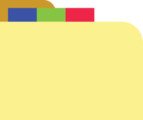 Folder Icon Flat Style, File Archive Illustration