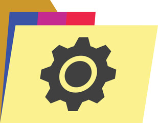 Folder Settings Icon, File System Symbol