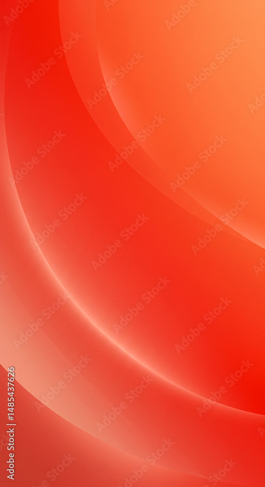 Poster abstract orange and red gradient background with soft curved lines. modern design for wallpaper or b